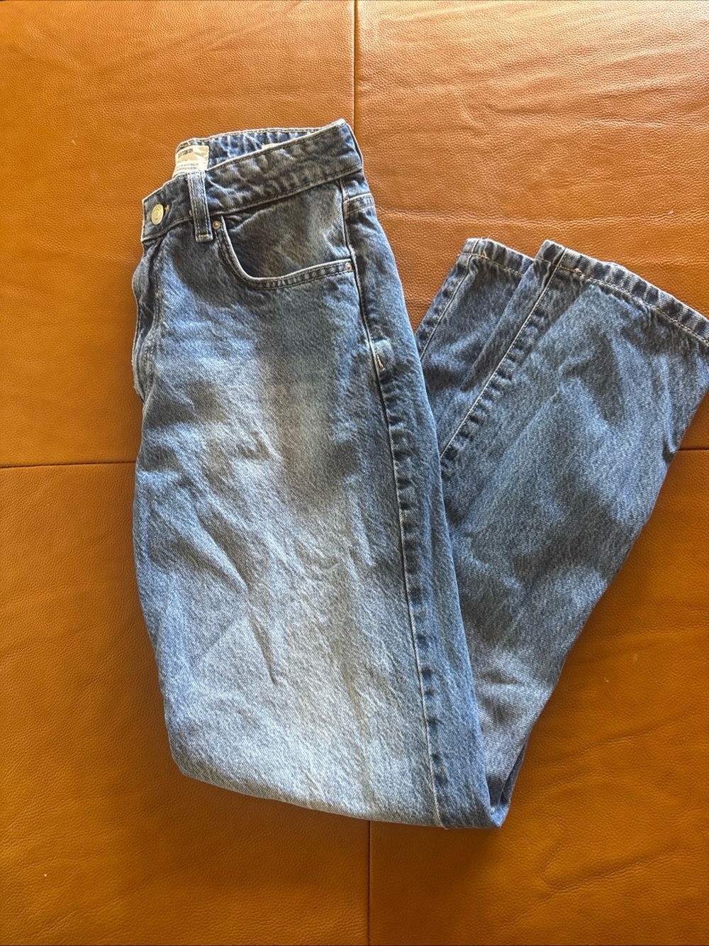 Cotton On Original Straight Jeans Women’s Size 26 Blue High Rise Denim 31 Inseam